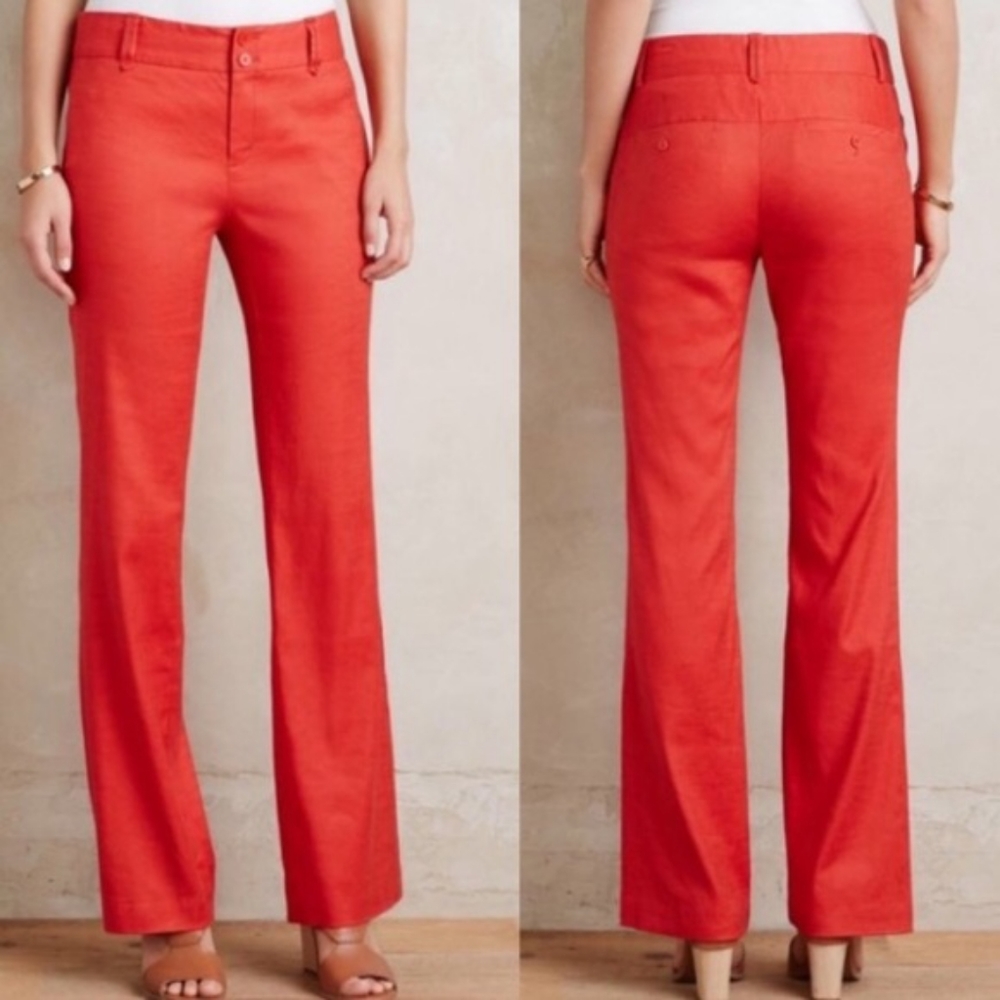 Anthro Elevenses Brenton Straight Leg Pants